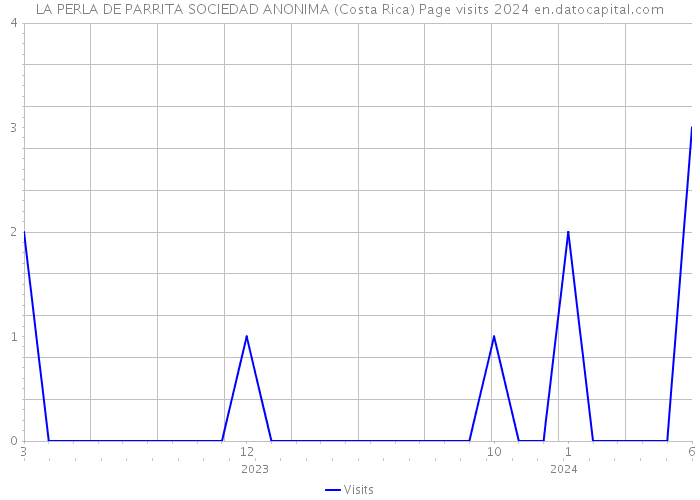 LA PERLA DE PARRITA SOCIEDAD ANONIMA (Costa Rica) Page visits 2024 