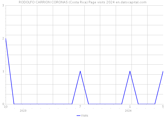 RODOLFO CARRION CORONAS (Costa Rica) Page visits 2024 