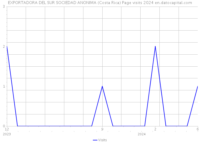 EXPORTADORA DEL SUR SOCIEDAD ANONIMA (Costa Rica) Page visits 2024 