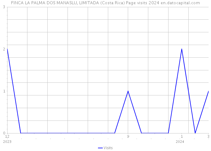 FINCA LA PALMA DOS MANASLU, LIMITADA (Costa Rica) Page visits 2024 