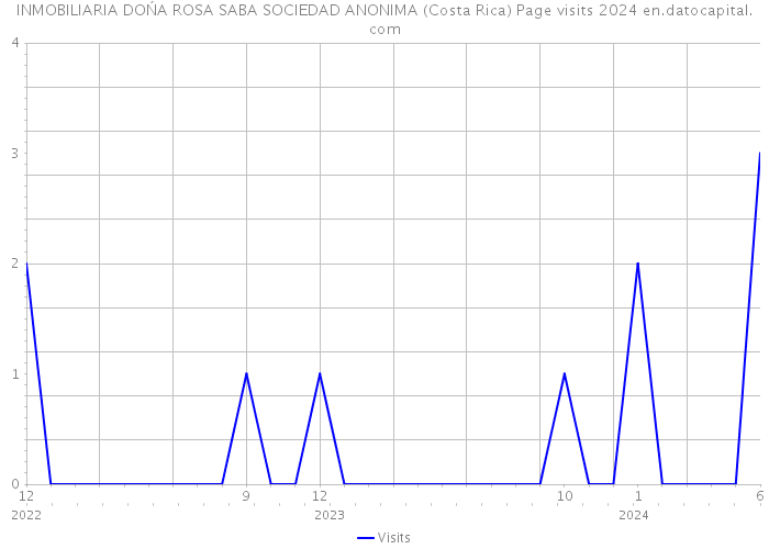 INMOBILIARIA DOŃA ROSA SABA SOCIEDAD ANONIMA (Costa Rica) Page visits 2024 