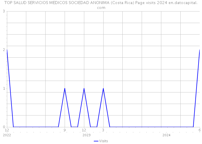 TOP SALUD SERVICIOS MEDICOS SOCIEDAD ANONIMA (Costa Rica) Page visits 2024 