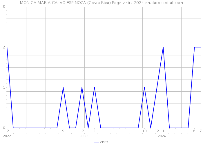 MONICA MARIA CALVO ESPINOZA (Costa Rica) Page visits 2024 