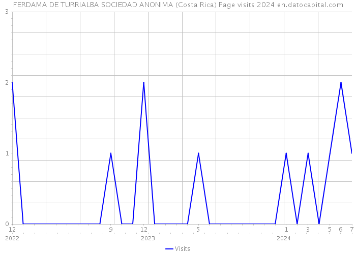 FERDAMA DE TURRIALBA SOCIEDAD ANONIMA (Costa Rica) Page visits 2024 