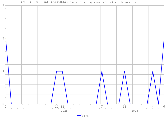 AMEBA SOCIEDAD ANONIMA (Costa Rica) Page visits 2024 