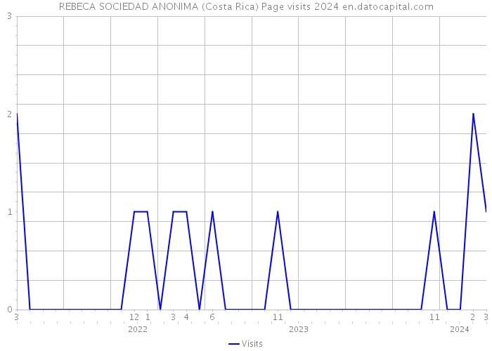 REBECA SOCIEDAD ANONIMA (Costa Rica) Page visits 2024 
