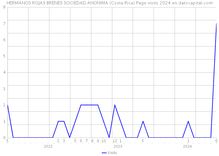 HERMANOS ROJAS BRENES SOCIEDAD ANONIMA (Costa Rica) Page visits 2024 