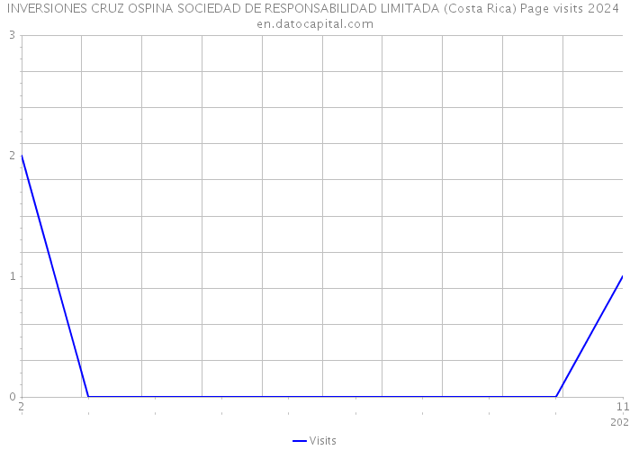 INVERSIONES CRUZ OSPINA SOCIEDAD DE RESPONSABILIDAD LIMITADA (Costa Rica) Page visits 2024 