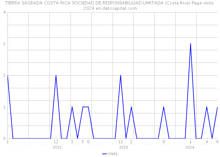 TIERRA SAGRADA COSTA RICA SOCIEDAD DE RESPONSABILIDAD LIMITADA (Costa Rica) Page visits 2024 