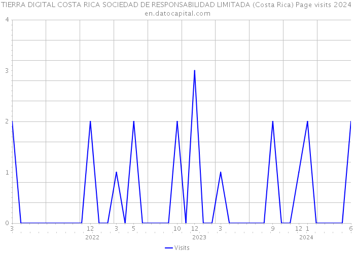 TIERRA DIGITAL COSTA RICA SOCIEDAD DE RESPONSABILIDAD LIMITADA (Costa Rica) Page visits 2024 
