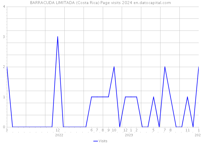 BARRACUDA LIMITADA (Costa Rica) Page visits 2024 