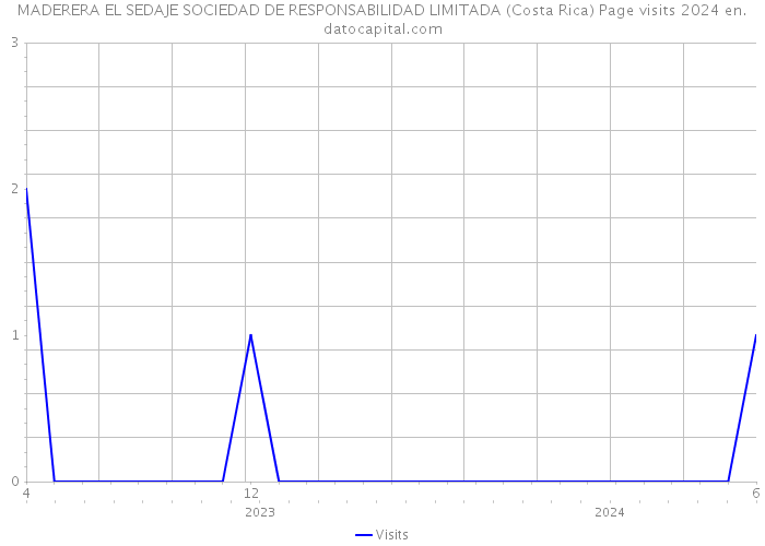 MADERERA EL SEDAJE SOCIEDAD DE RESPONSABILIDAD LIMITADA (Costa Rica) Page visits 2024 