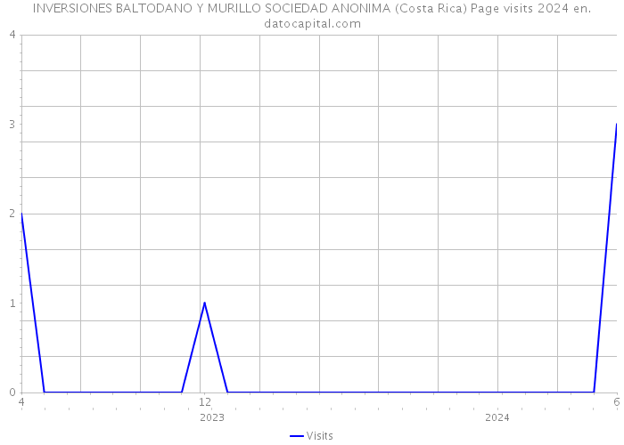 INVERSIONES BALTODANO Y MURILLO SOCIEDAD ANONIMA (Costa Rica) Page visits 2024 