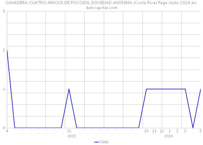 GANADERA CUATRO AMIGOS DE POCOSOL SOCIEDAD ANONIMA (Costa Rica) Page visits 2024 