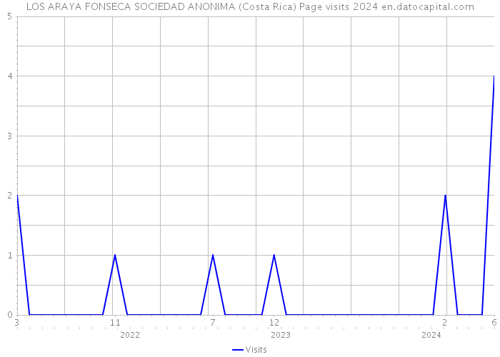 LOS ARAYA FONSECA SOCIEDAD ANONIMA (Costa Rica) Page visits 2024 