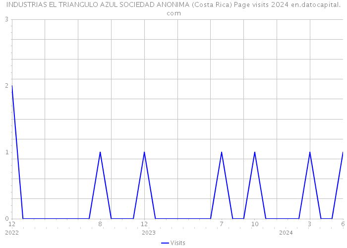 INDUSTRIAS EL TRIANGULO AZUL SOCIEDAD ANONIMA (Costa Rica) Page visits 2024 