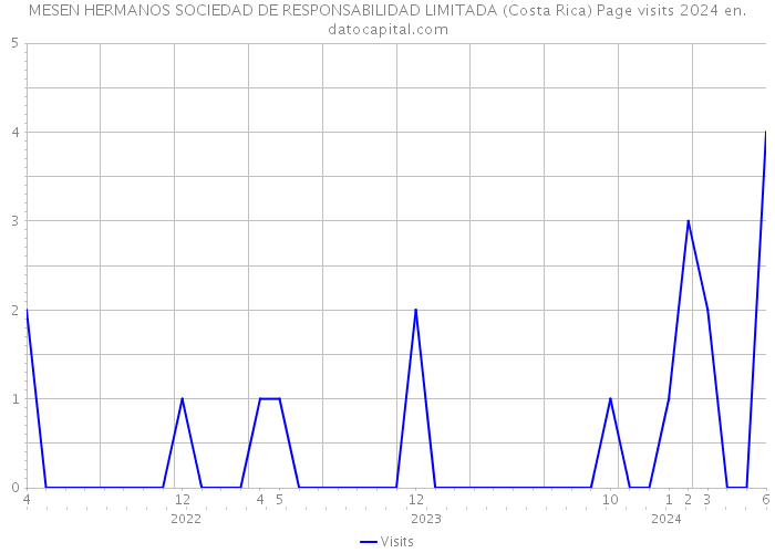 MESEN HERMANOS SOCIEDAD DE RESPONSABILIDAD LIMITADA (Costa Rica) Page visits 2024 