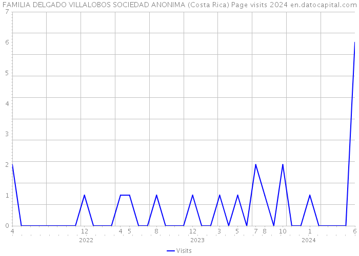FAMILIA DELGADO VILLALOBOS SOCIEDAD ANONIMA (Costa Rica) Page visits 2024 