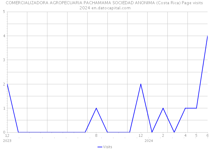 COMERCIALIZADORA AGROPECUARIA PACHAMAMA SOCIEDAD ANONIMA (Costa Rica) Page visits 2024 