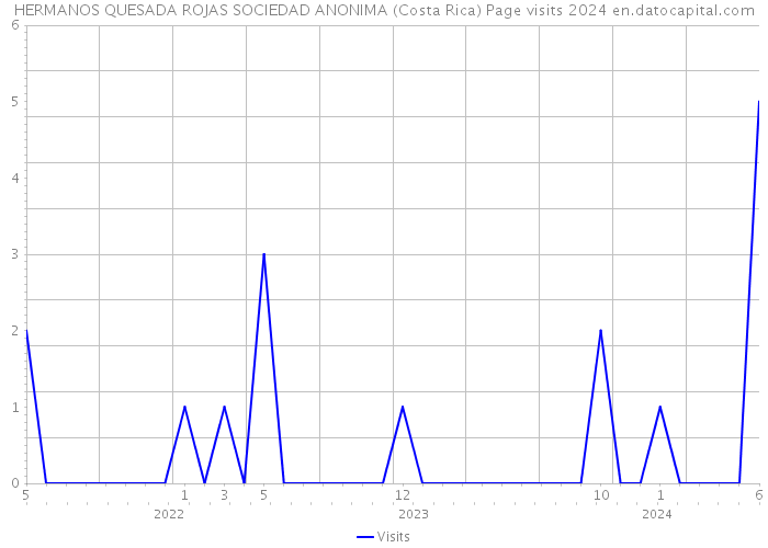 HERMANOS QUESADA ROJAS SOCIEDAD ANONIMA (Costa Rica) Page visits 2024 