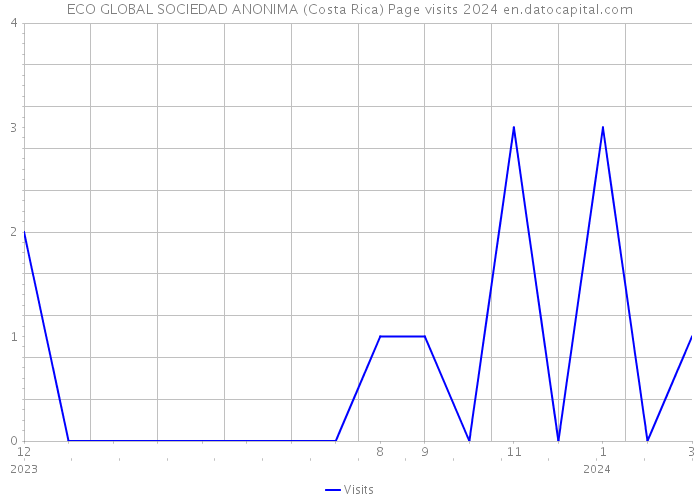 ECO GLOBAL SOCIEDAD ANONIMA (Costa Rica) Page visits 2024 