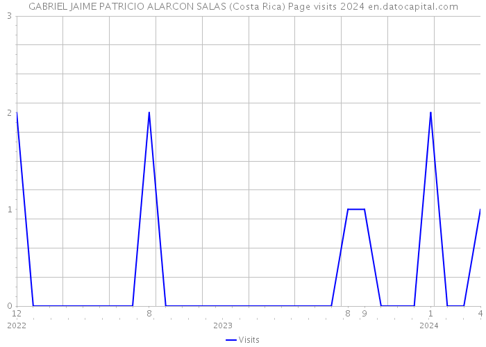 GABRIEL JAIME PATRICIO ALARCON SALAS (Costa Rica) Page visits 2024 