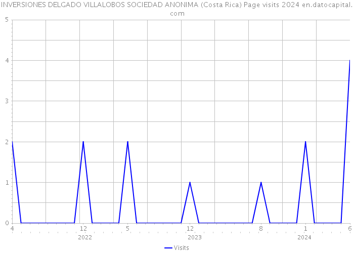 INVERSIONES DELGADO VILLALOBOS SOCIEDAD ANONIMA (Costa Rica) Page visits 2024 