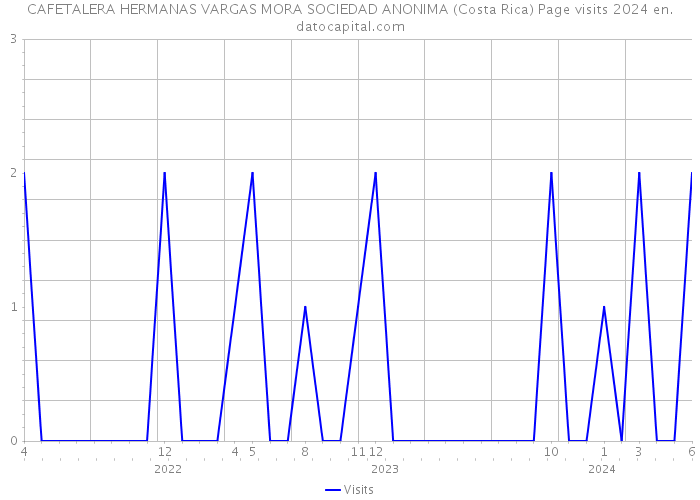 CAFETALERA HERMANAS VARGAS MORA SOCIEDAD ANONIMA (Costa Rica) Page visits 2024 