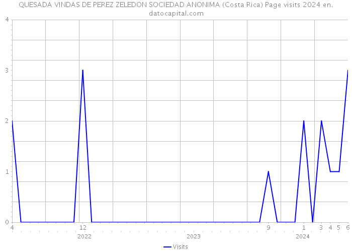 QUESADA VINDAS DE PEREZ ZELEDON SOCIEDAD ANONIMA (Costa Rica) Page visits 2024 