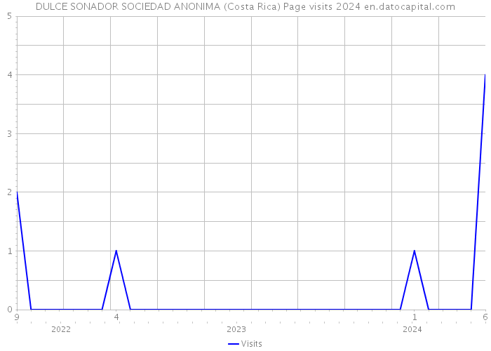 DULCE SONADOR SOCIEDAD ANONIMA (Costa Rica) Page visits 2024 