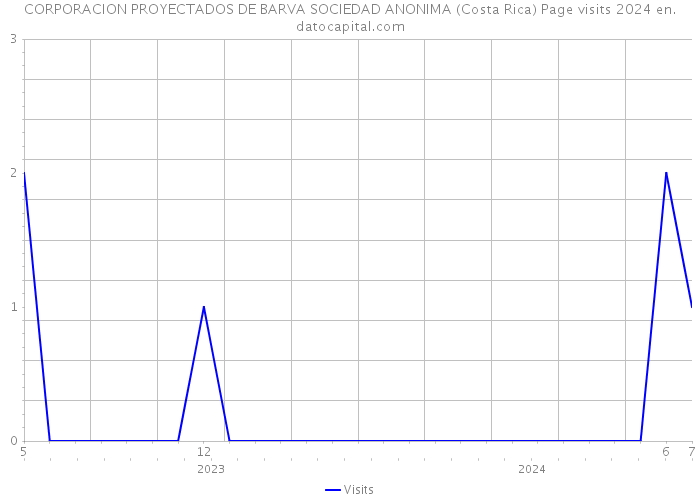 CORPORACION PROYECTADOS DE BARVA SOCIEDAD ANONIMA (Costa Rica) Page visits 2024 