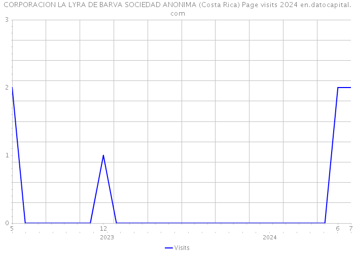 CORPORACION LA LYRA DE BARVA SOCIEDAD ANONIMA (Costa Rica) Page visits 2024 