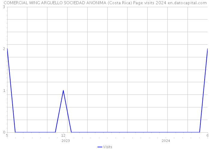 COMERCIAL WING ARGUELLO SOCIEDAD ANONIMA (Costa Rica) Page visits 2024 