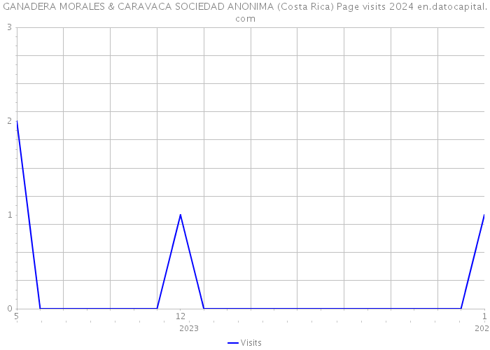 GANADERA MORALES & CARAVACA SOCIEDAD ANONIMA (Costa Rica) Page visits 2024 
