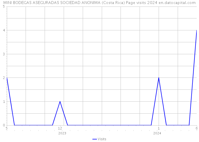 MINI BODEGAS ASEGURADAS SOCIEDAD ANONIMA (Costa Rica) Page visits 2024 