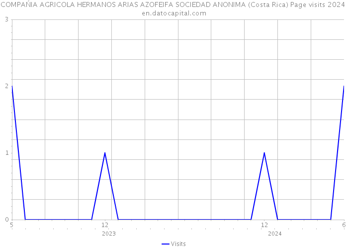 COMPAŃIA AGRICOLA HERMANOS ARIAS AZOFEIFA SOCIEDAD ANONIMA (Costa Rica) Page visits 2024 