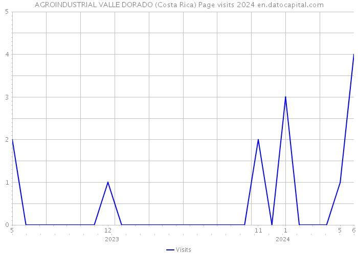 AGROINDUSTRIAL VALLE DORADO (Costa Rica) Page visits 2024 