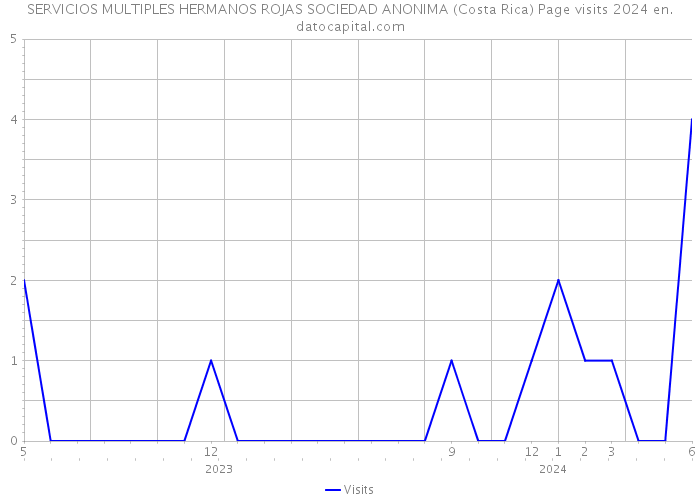 SERVICIOS MULTIPLES HERMANOS ROJAS SOCIEDAD ANONIMA (Costa Rica) Page visits 2024 