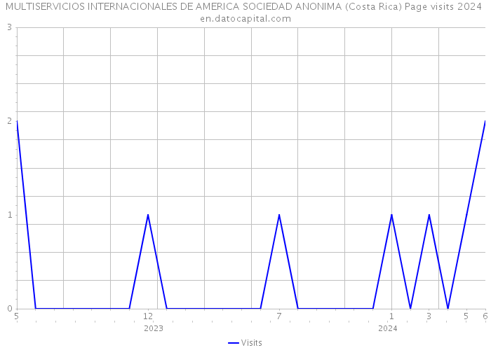 MULTISERVICIOS INTERNACIONALES DE AMERICA SOCIEDAD ANONIMA (Costa Rica) Page visits 2024 
