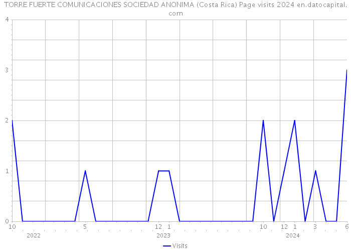 TORRE FUERTE COMUNICACIONES SOCIEDAD ANONIMA (Costa Rica) Page visits 2024 