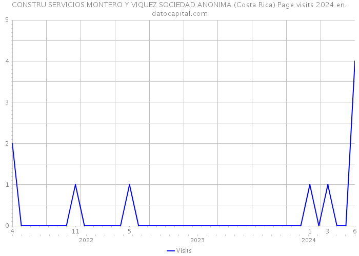 CONSTRU SERVICIOS MONTERO Y VIQUEZ SOCIEDAD ANONIMA (Costa Rica) Page visits 2024 