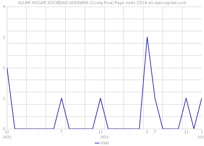 ALUMI HOGAR SOCIEDAD ANONIMA (Costa Rica) Page visits 2024 