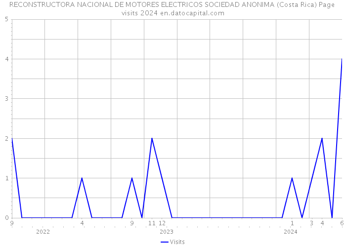 RECONSTRUCTORA NACIONAL DE MOTORES ELECTRICOS SOCIEDAD ANONIMA (Costa Rica) Page visits 2024 
