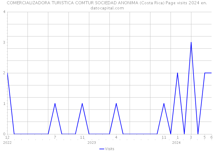 COMERCIALIZADORA TURISTICA COMTUR SOCIEDAD ANONIMA (Costa Rica) Page visits 2024 