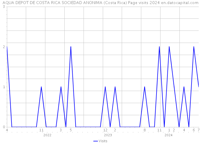 AQUA DEPOT DE COSTA RICA SOCIEDAD ANONIMA (Costa Rica) Page visits 2024 