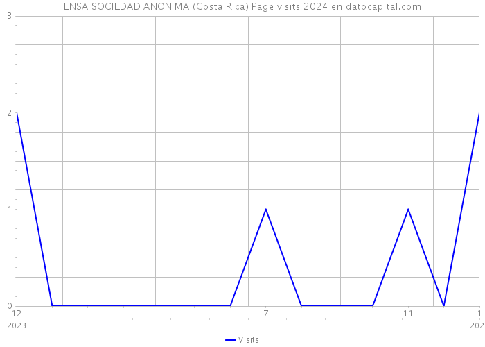 ENSA SOCIEDAD ANONIMA (Costa Rica) Page visits 2024 