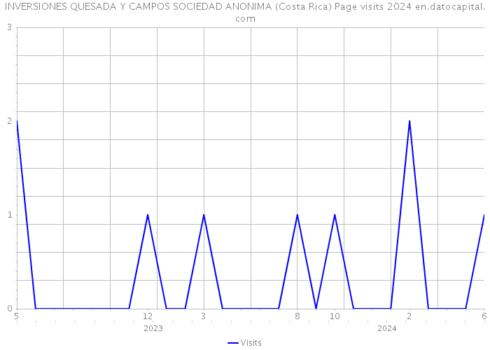 INVERSIONES QUESADA Y CAMPOS SOCIEDAD ANONIMA (Costa Rica) Page visits 2024 