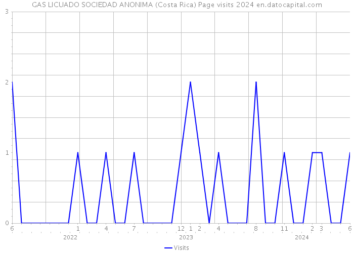 GAS LICUADO SOCIEDAD ANONIMA (Costa Rica) Page visits 2024 