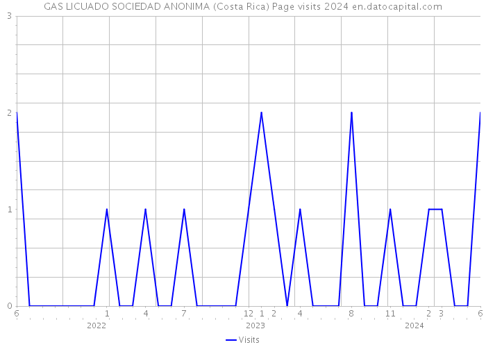 GAS LICUADO SOCIEDAD ANONIMA (Costa Rica) Page visits 2024 