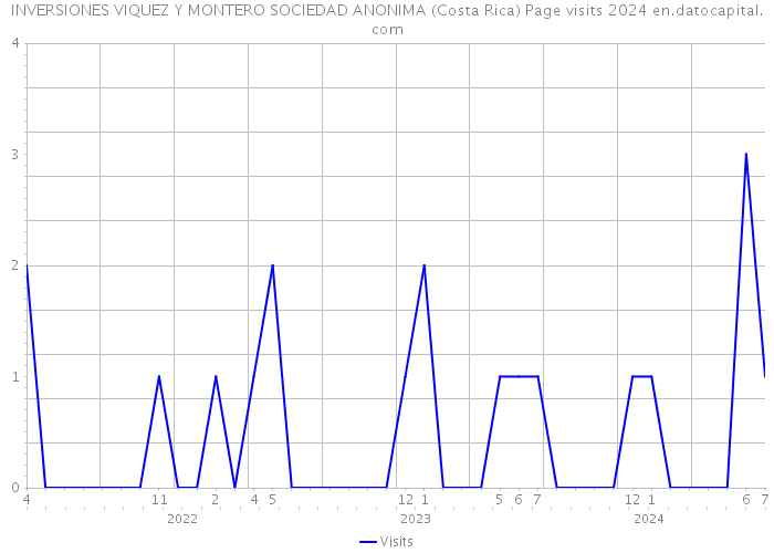 INVERSIONES VIQUEZ Y MONTERO SOCIEDAD ANONIMA (Costa Rica) Page visits 2024 